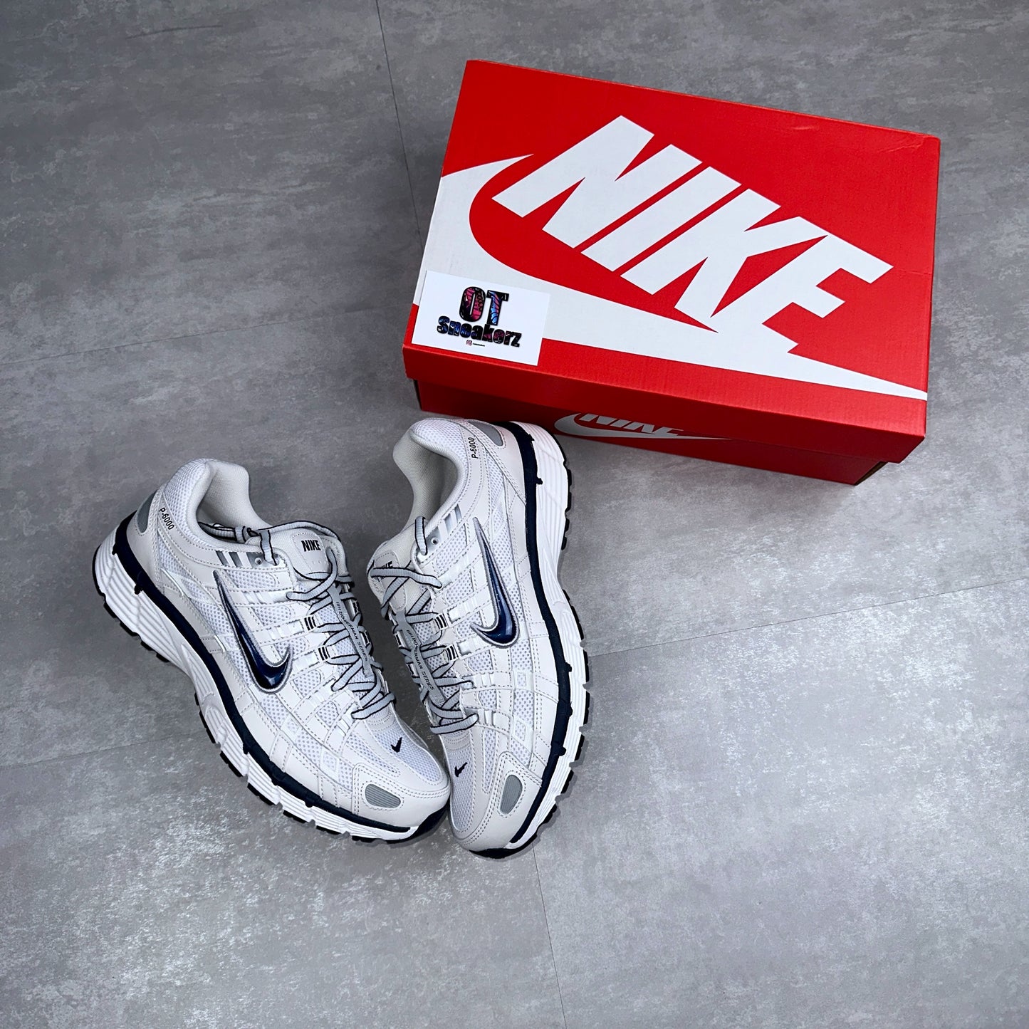 Nike P-6000 Summit White Obsidian Navy