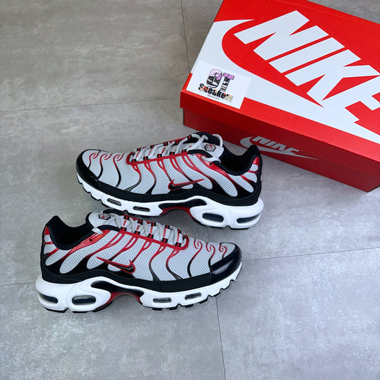 Nike Air Max Plus TN White Black University Red