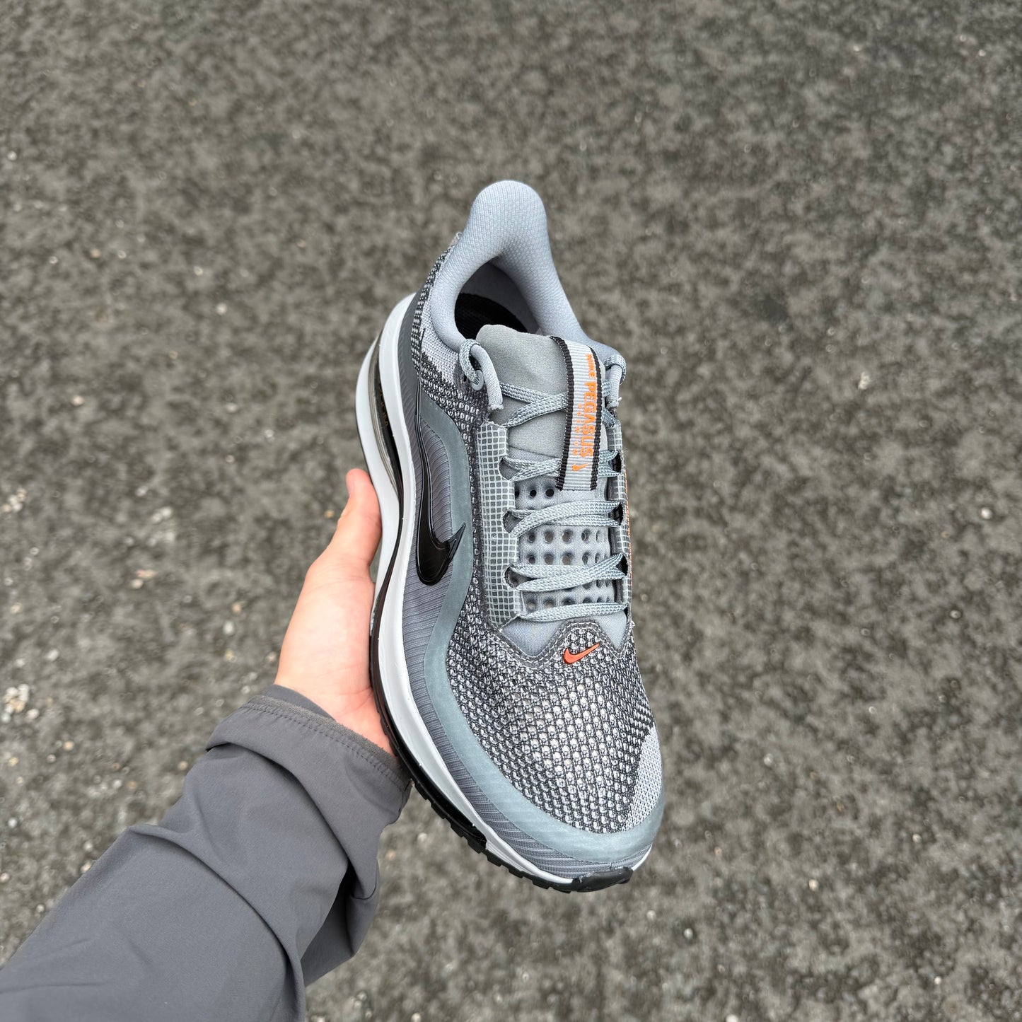 Nike Pegasus Premium Cool Grey Safety Orange