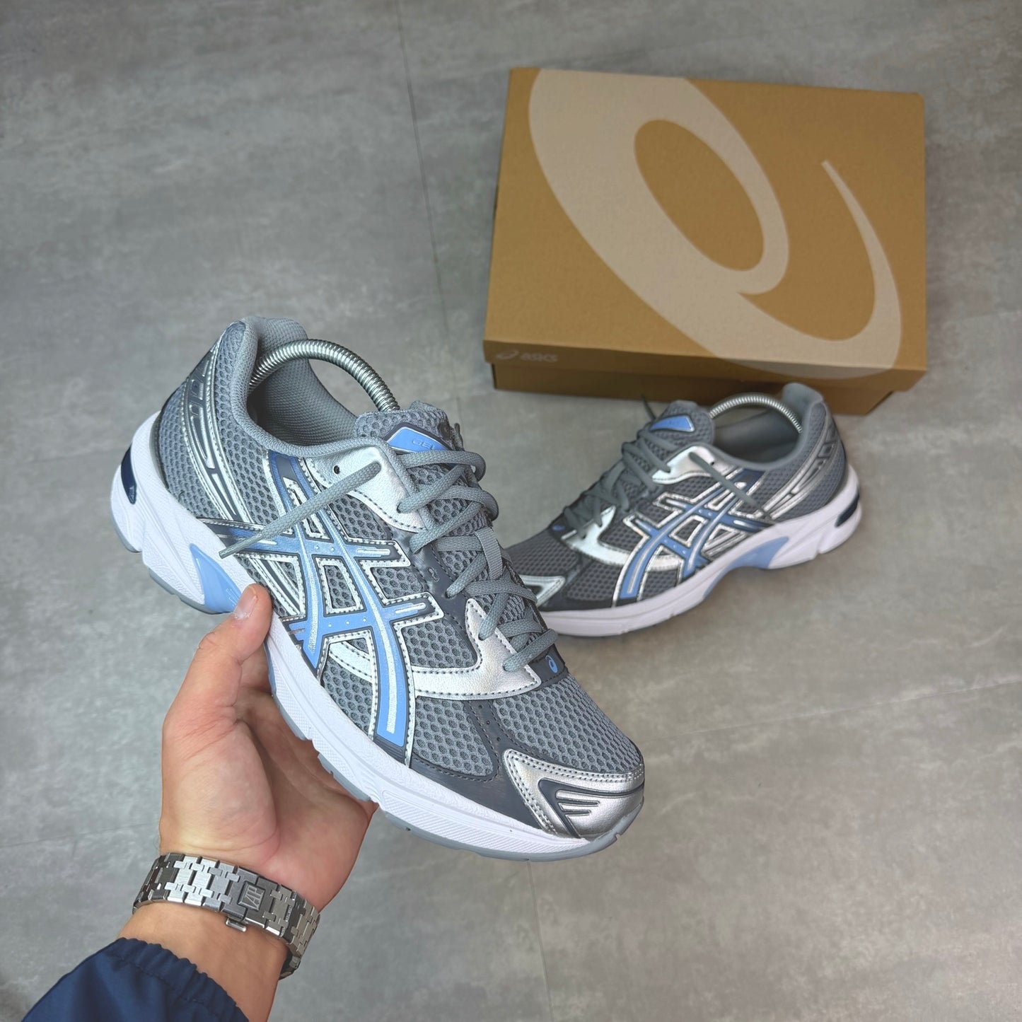 ASICS Gel-1130 Gravel Grey Light Blue