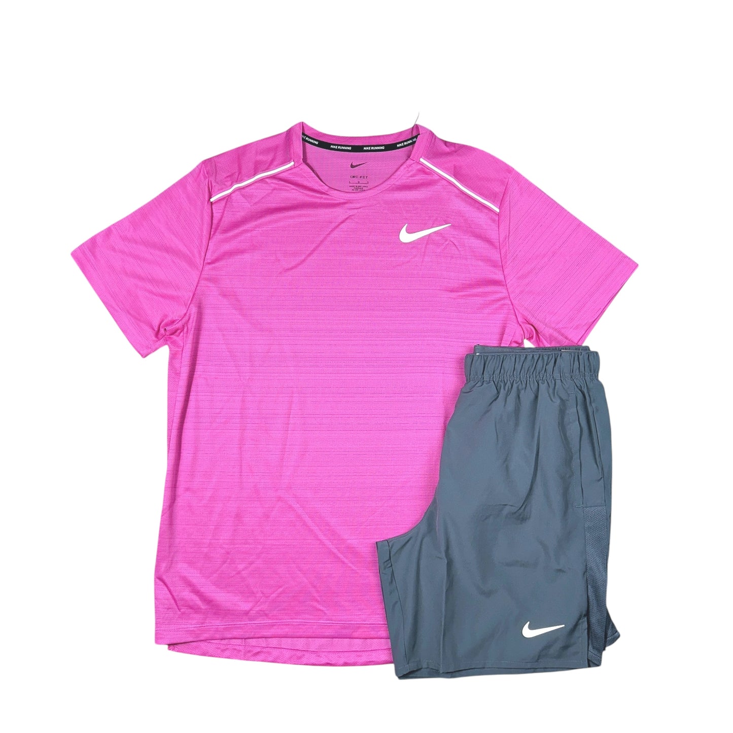 Nike Miler 1.0 Playful Pink & Smoke Grey Challenger Shorts