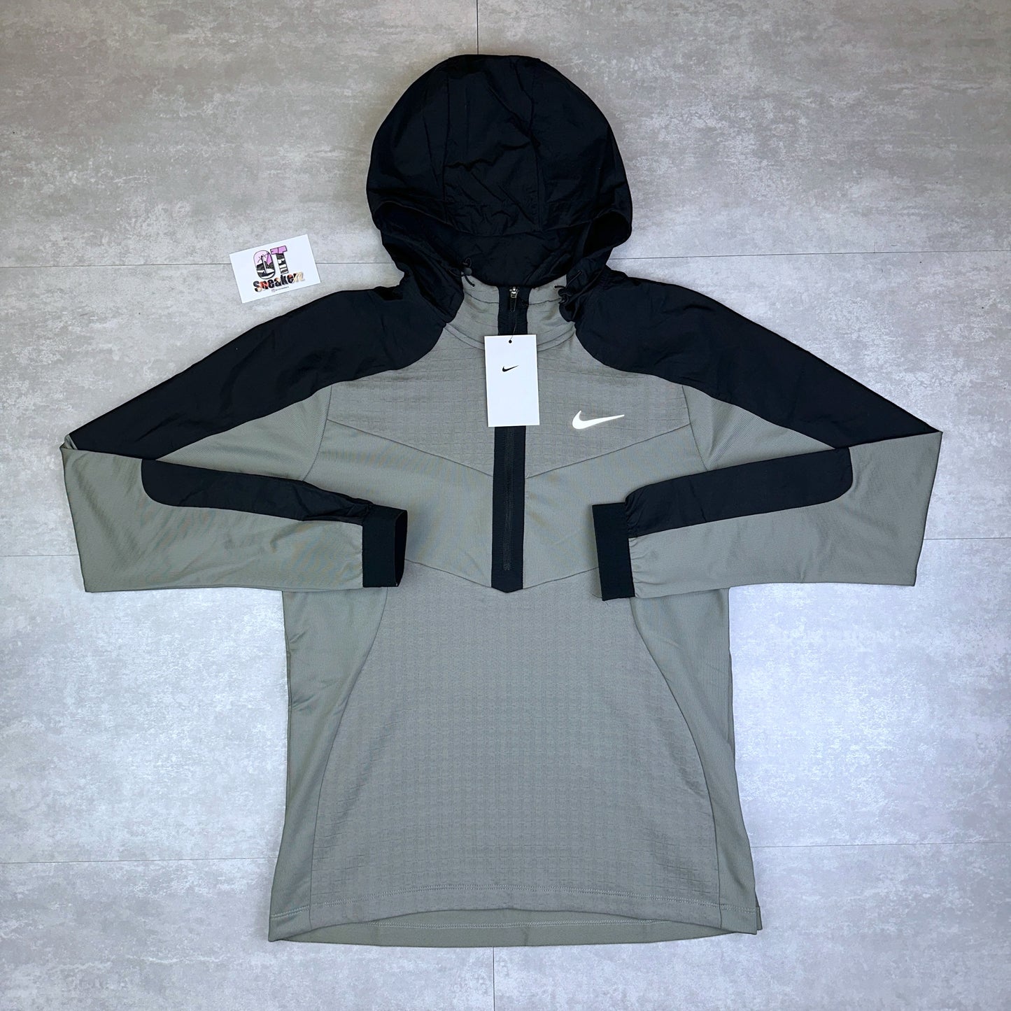 Nike Half Zip Jacket Dark Stucco Black