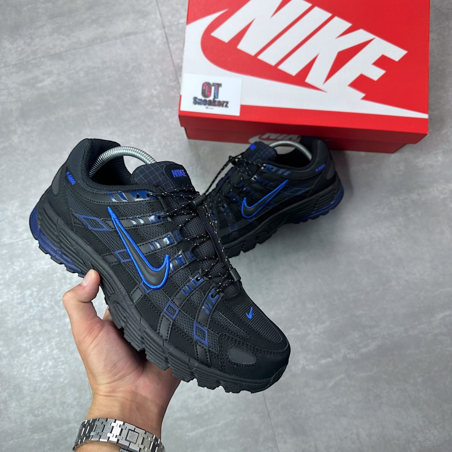 Nike P6000 Black Racer Blue