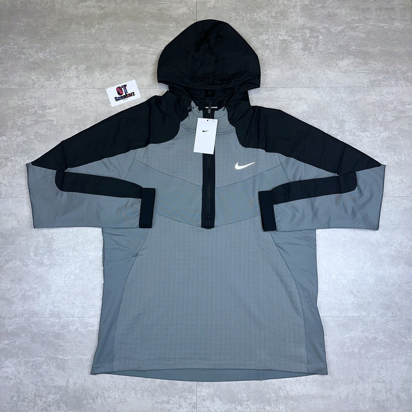 Nike Half Zip Jacket Cool Grey Black