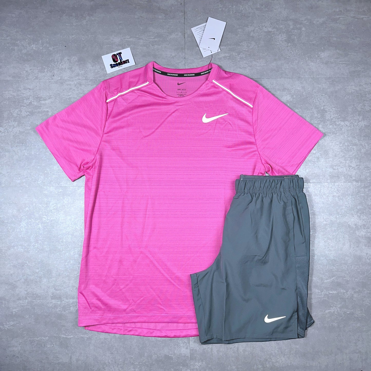 Nike Miler 1.0 Playful Pink & Smoke Grey Challenger Shorts