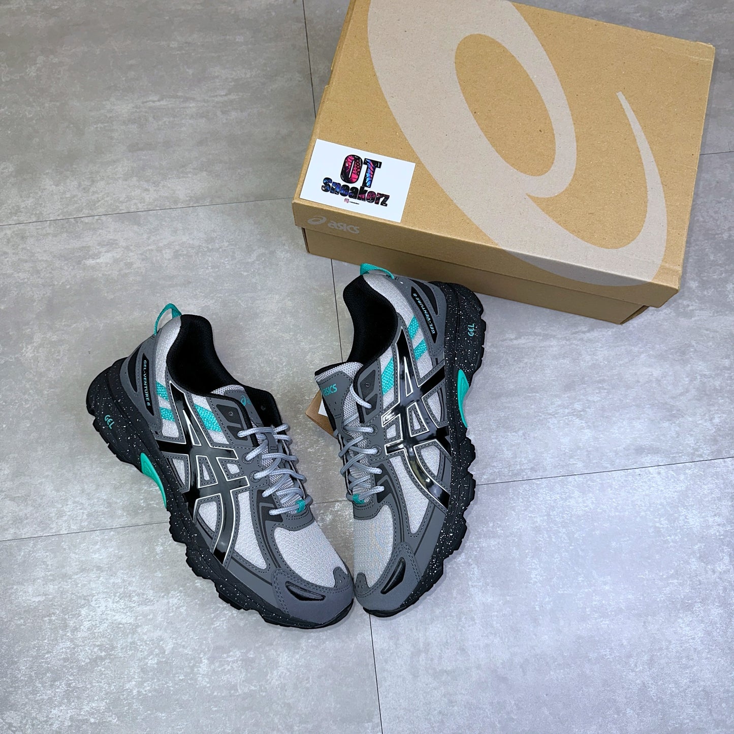 Asics Gel Venture 6 Mid Grey / Turquoise