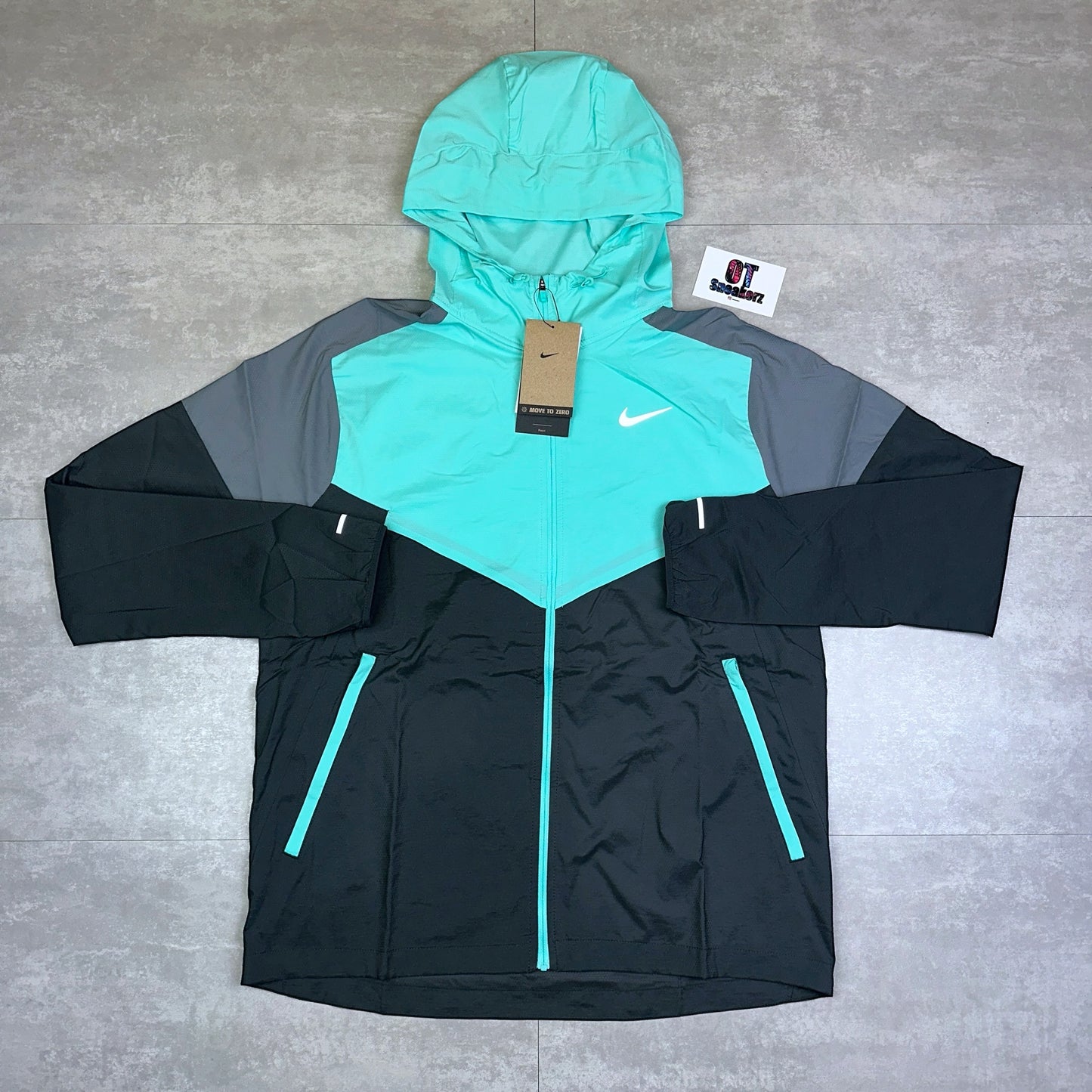 Nike UV Repel Windrunner Mint Black Grey