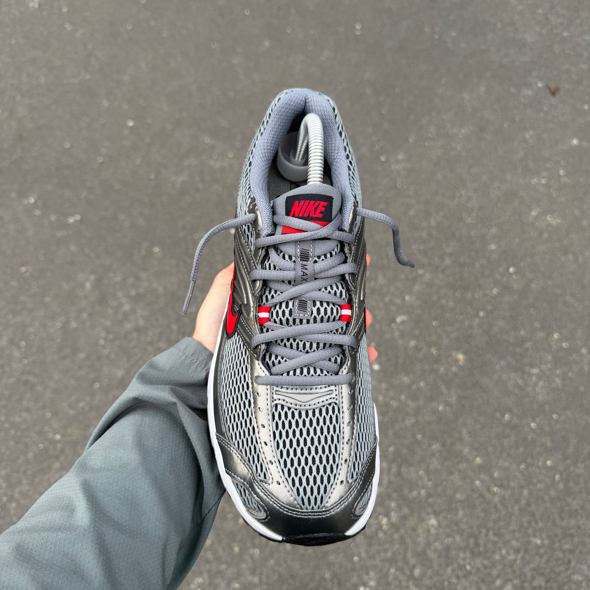 Nike Air Max Moto 2K Smoke Grey University Red