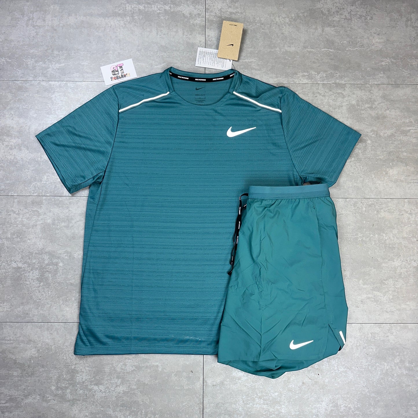 Nike Miler 1.0 Mineral Teal & Mineral Teal Flex Shorts