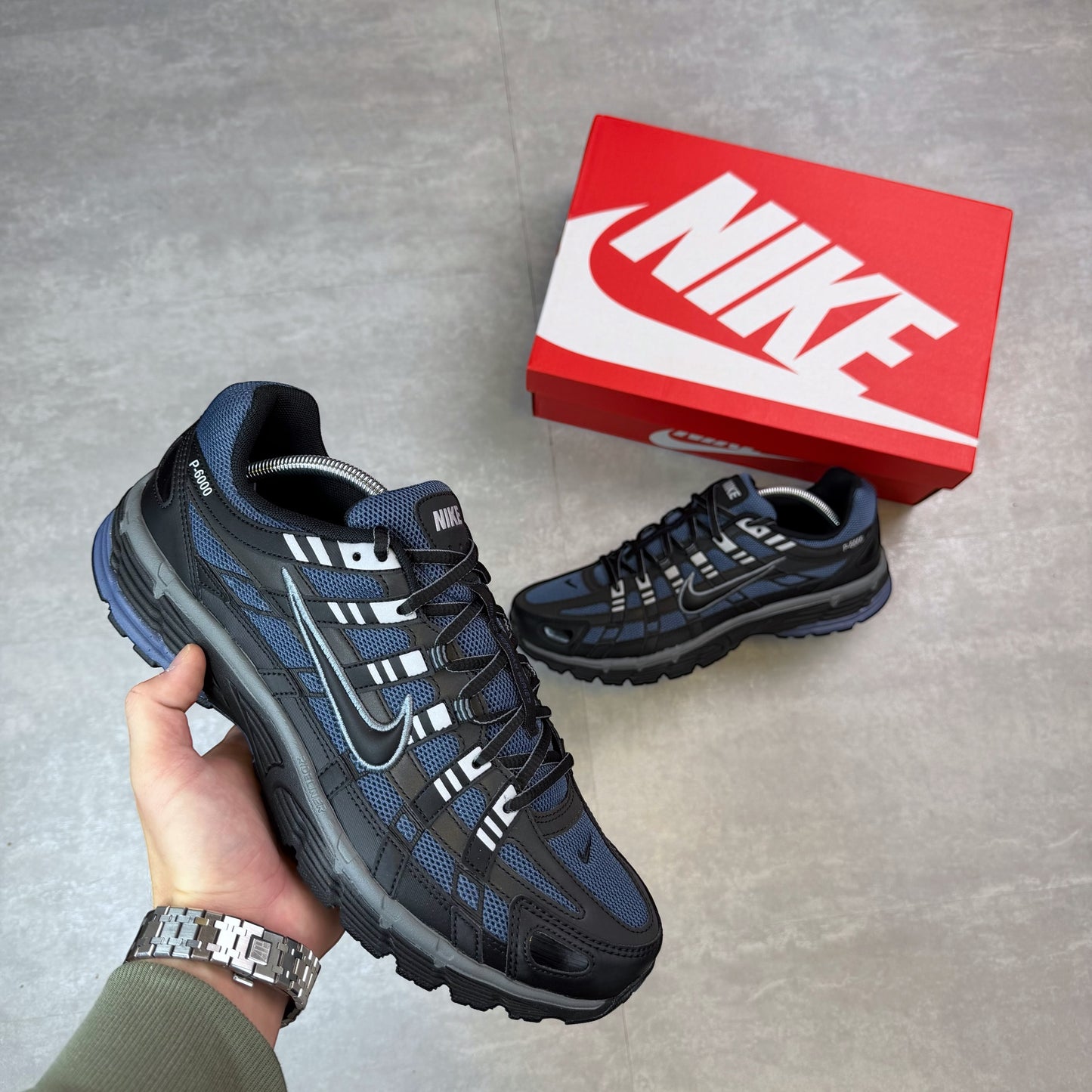 Nike P-6000 Black Diffused Blue