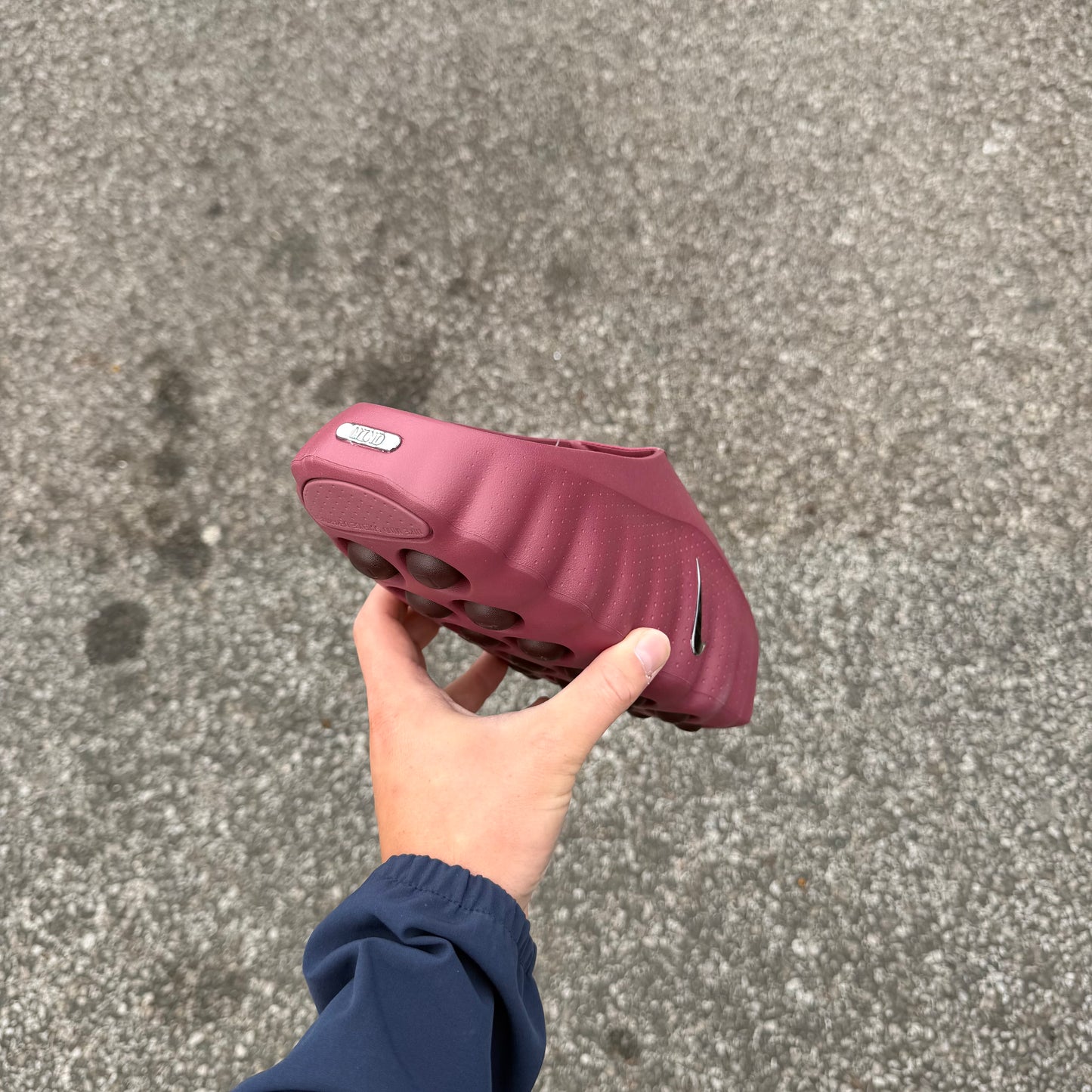 Nike Mind Slide Pink Smoke Maroon