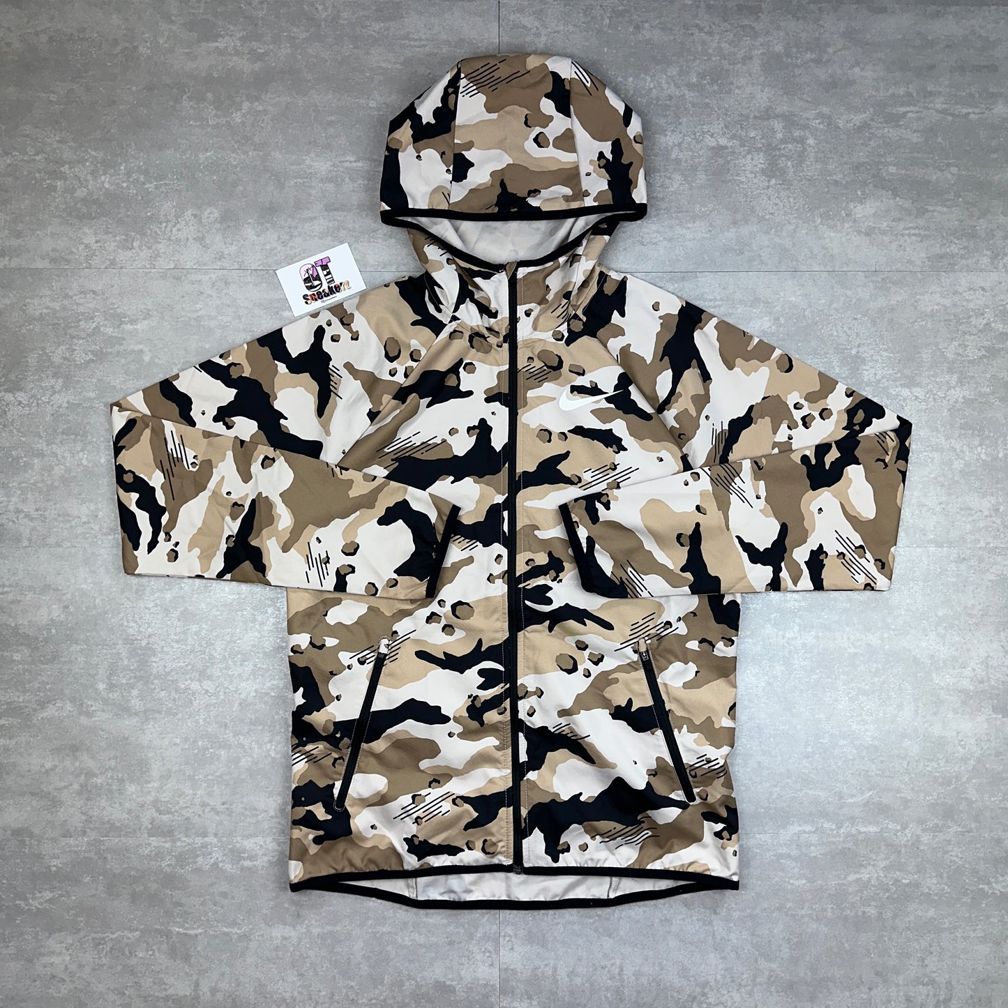 Nike Shield Windrunner Camo White Beige