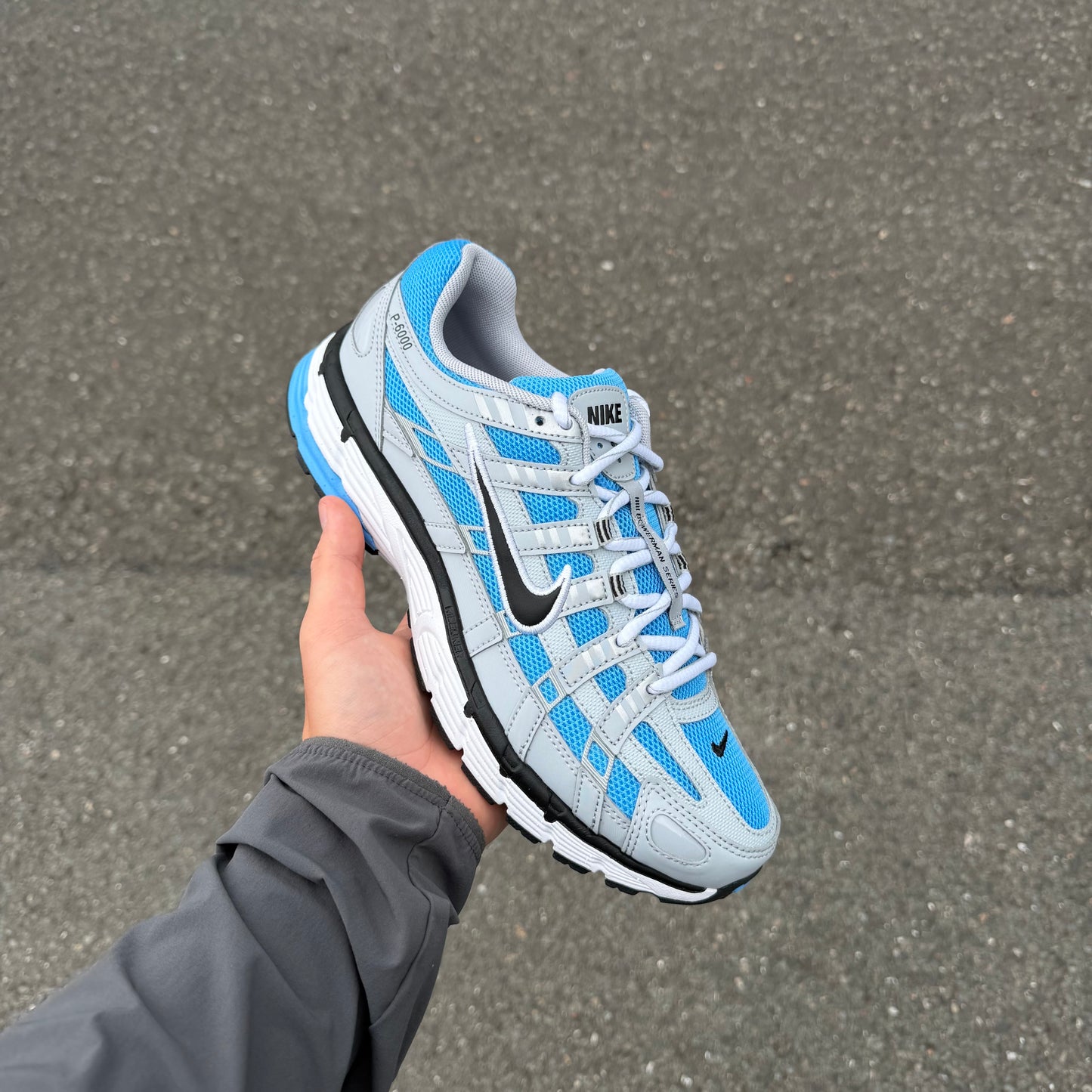 Nike P-6000 Wolf Grey University Blue