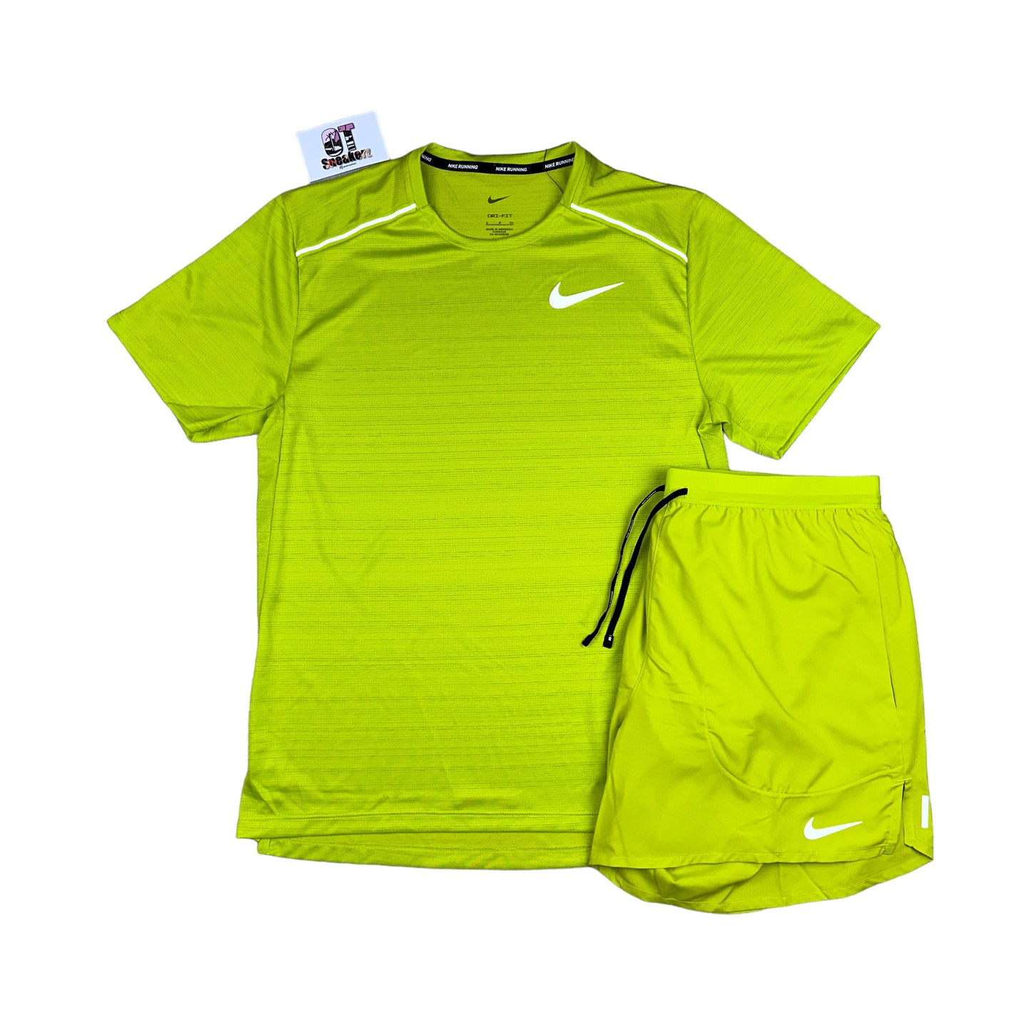 Nike Miler 1.0 Bright Cactus & Flex Stride Shorts