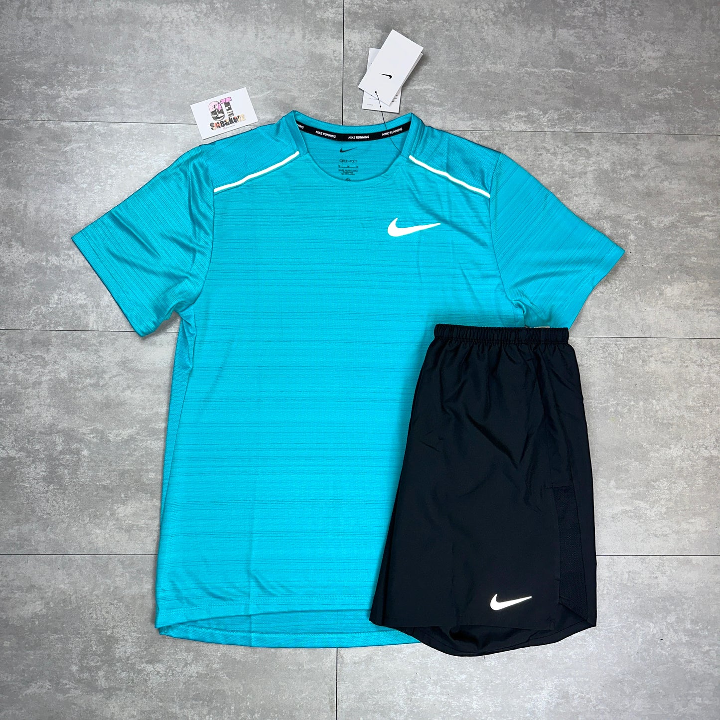 Nike Miler 1.0 Dusty Cactus & Black Challenger Shorts