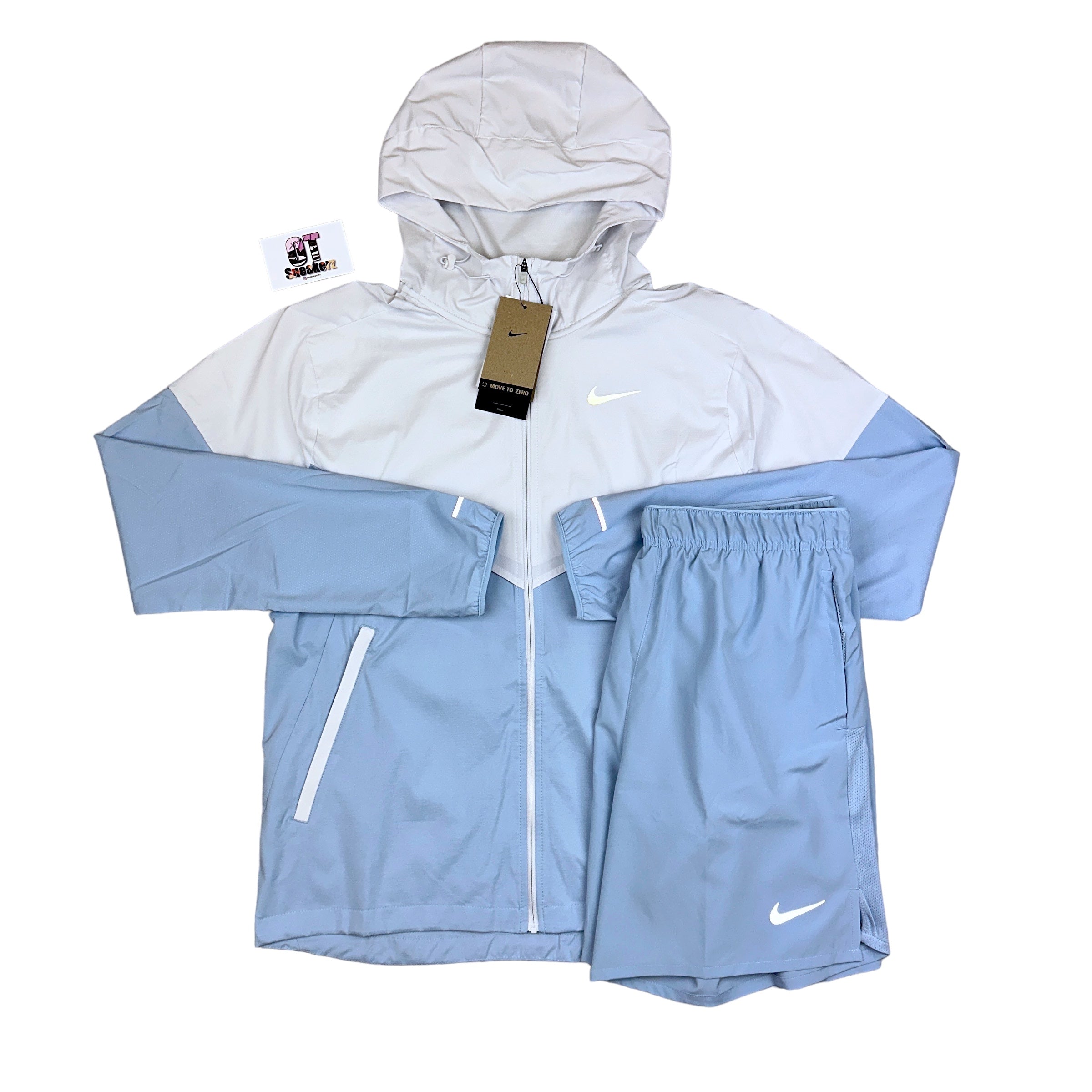 Nike Windrunner Platinum Blue Challenger Short Set OTSneakerz