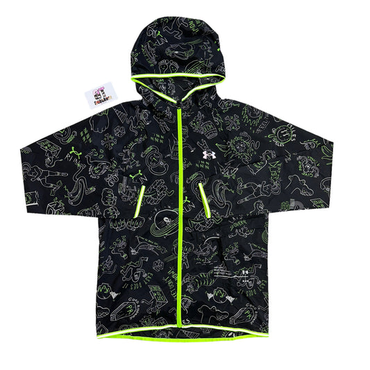 Under Armour Run Hundred Windrunner Black Neon