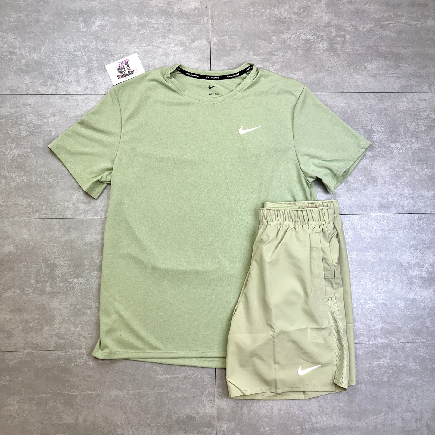 Nike Olive Aura T-Shirt & Short Set