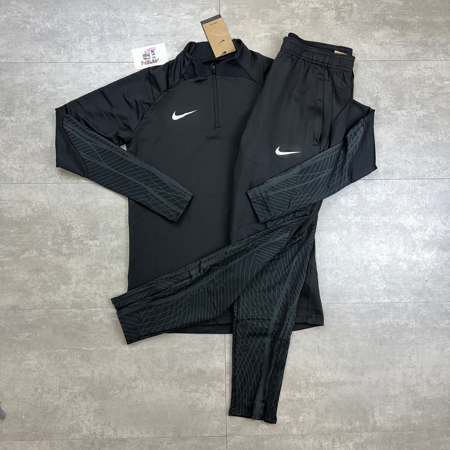 Nike Strike 1/4 Zip Black Tracksuit