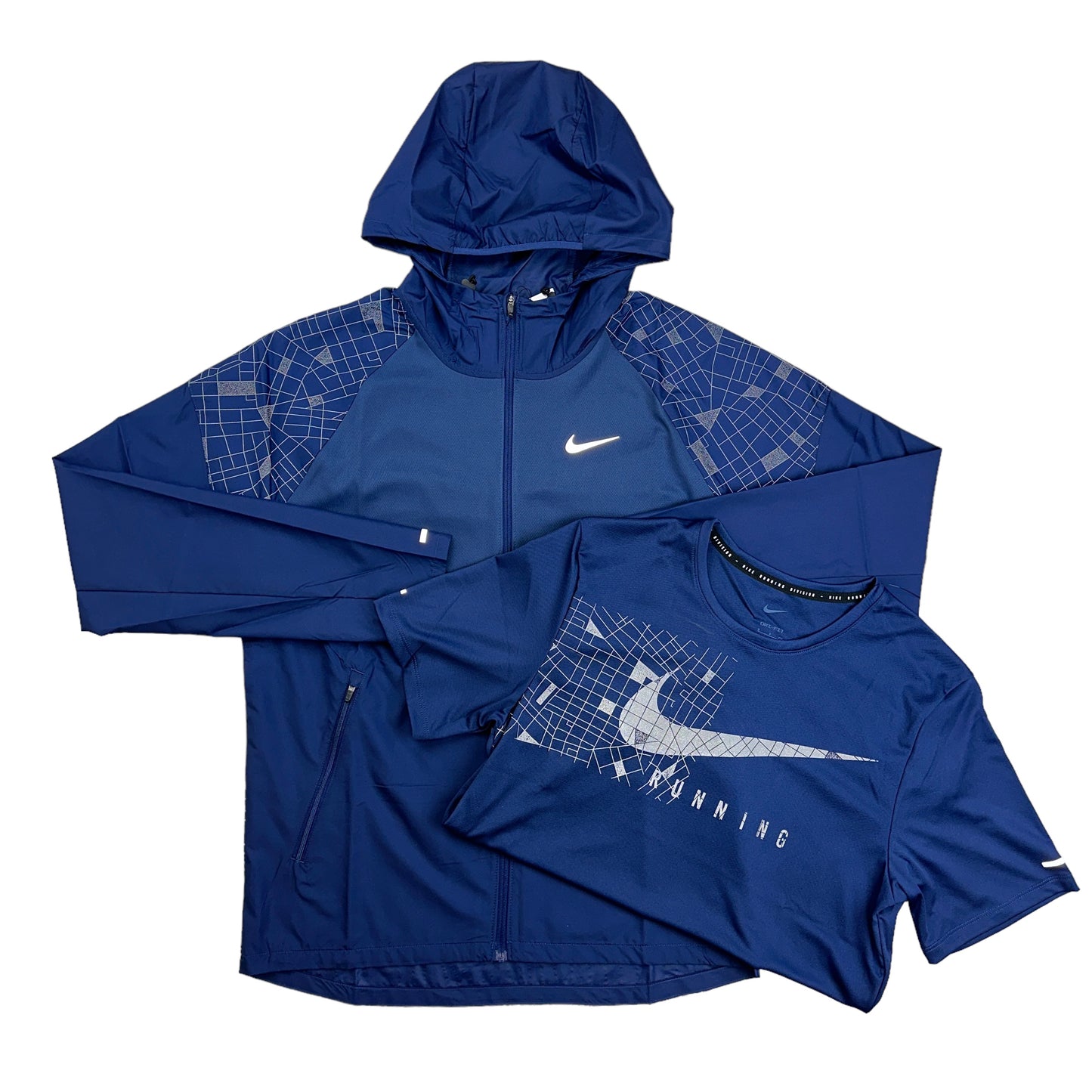 Nike RDV Repel Windrunner Midnight Navy & T-Shirt Set