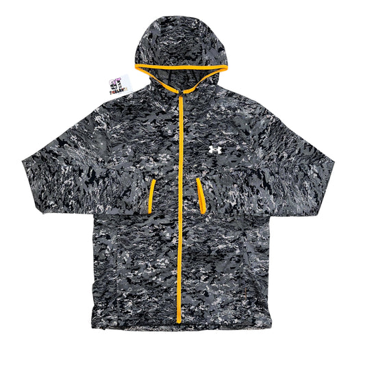 Under Armour Pattern Windrunner Grey White Orange