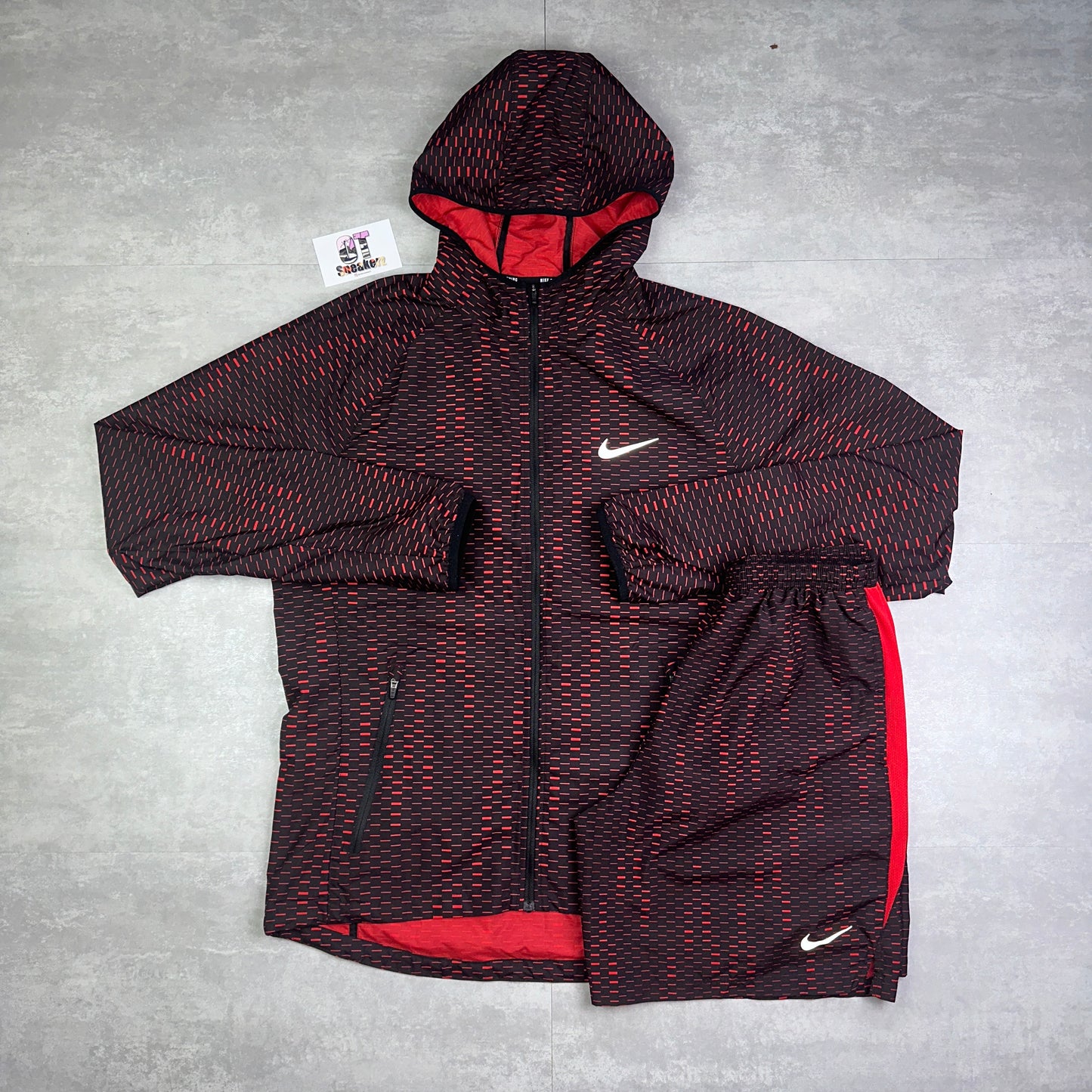 Nike Shield Windrunner Digi Red & Short Set