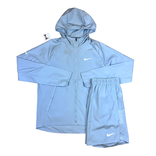 Nike Repel Windrunner Platinum Blue & Short Set