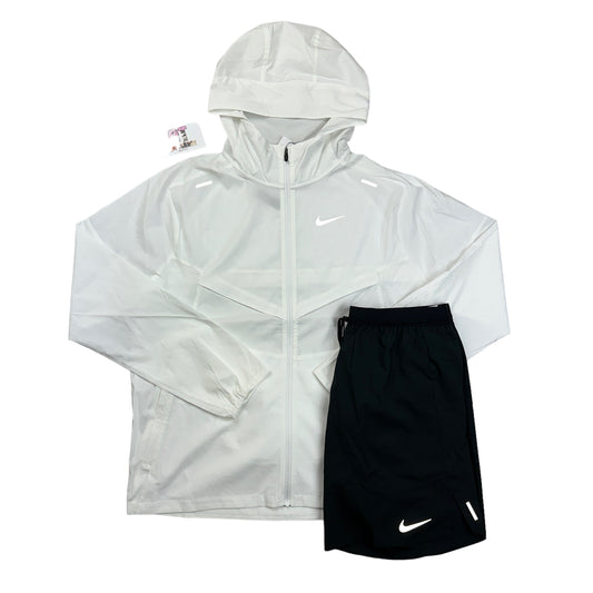 Nike Windrunner White & Black Flex Stride Shorts