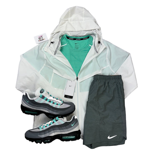 Nike Mint Miler Set / White Windrunner & Air Max 95 Hyper Turquoise Full Outfit