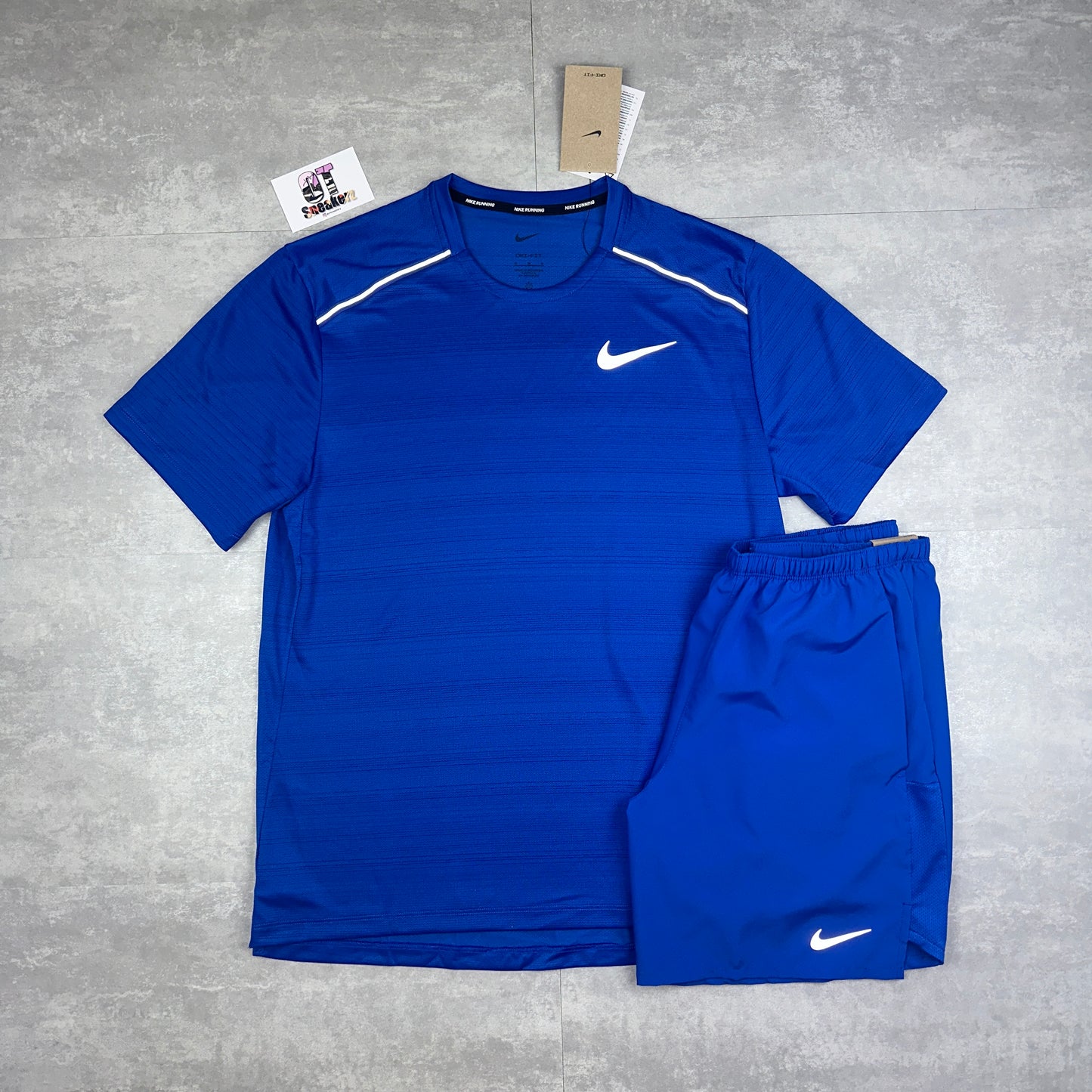 Royal Blue Miler 1.0 & Royal Blue Challenger Shorts Set