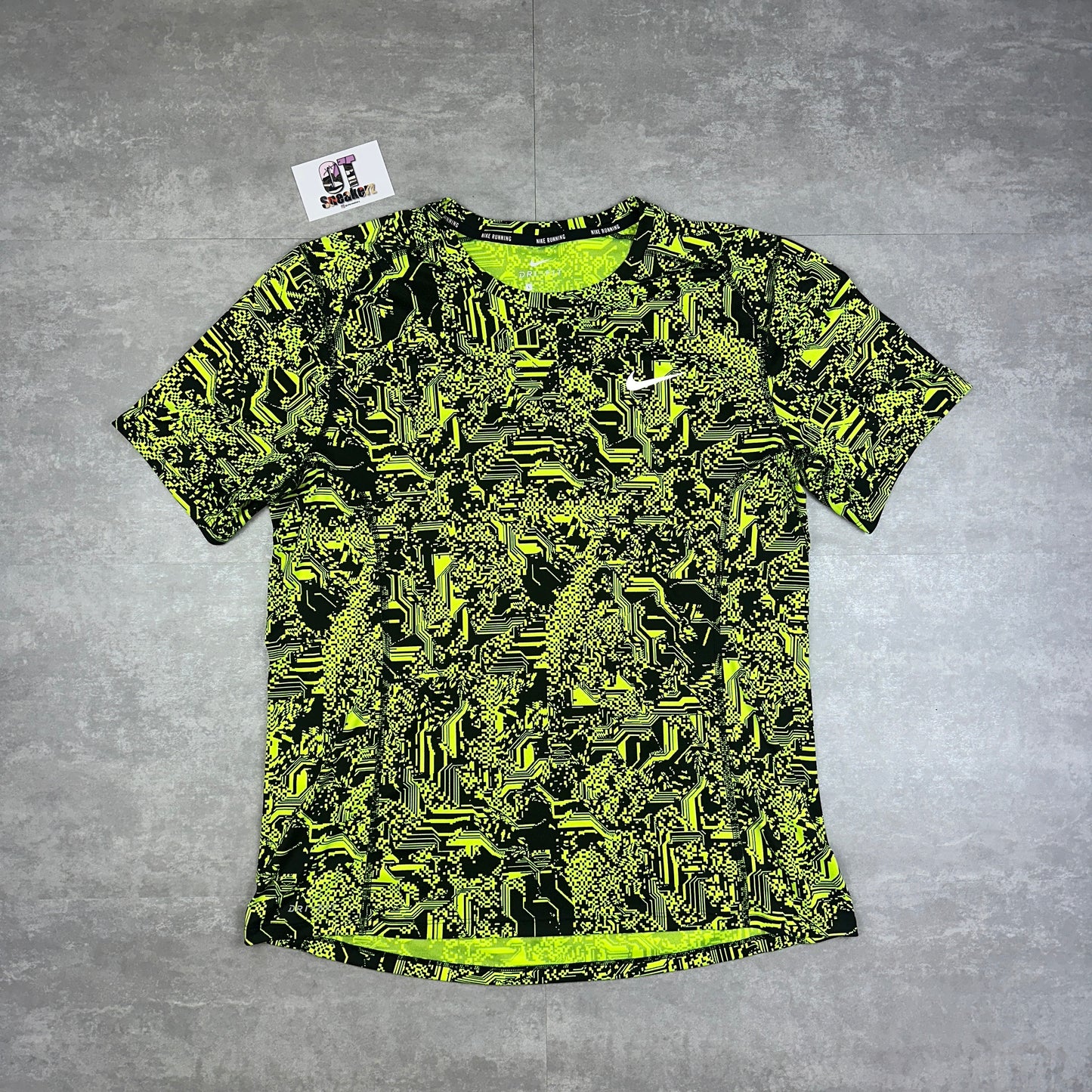 Nike Miler Digital Neon T-shirt