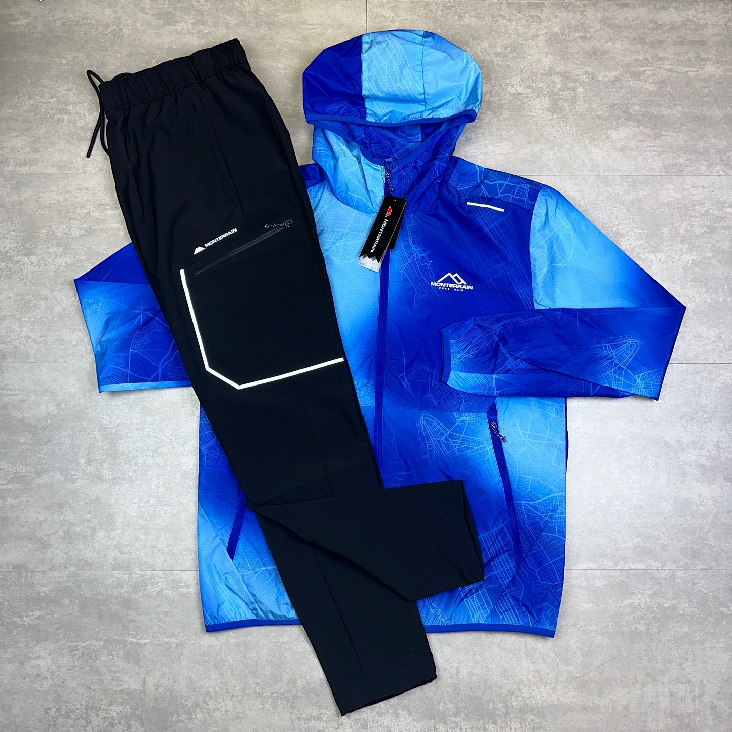 Monterrain Infrared Windbreaker & Ramble 3.0 Bottoms Black