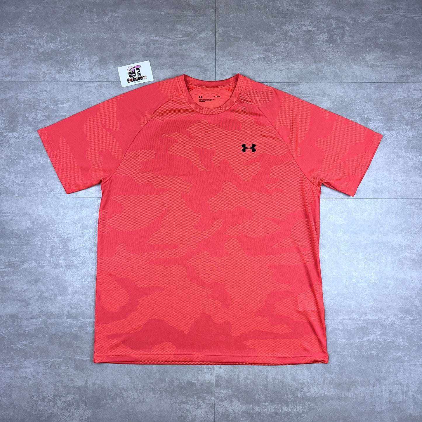 Under Armour Camo T-shirt Salmon Pink