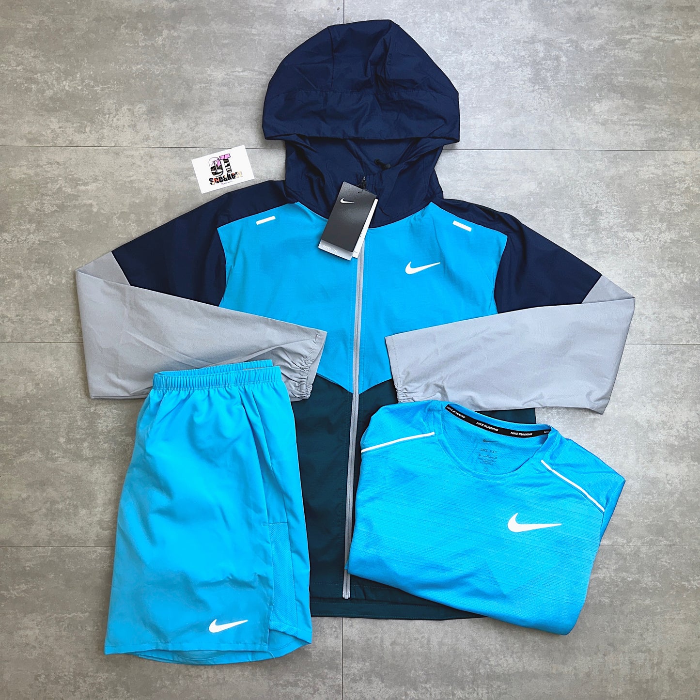 Nike Windrunner 3 Piece Baltic Blue Set