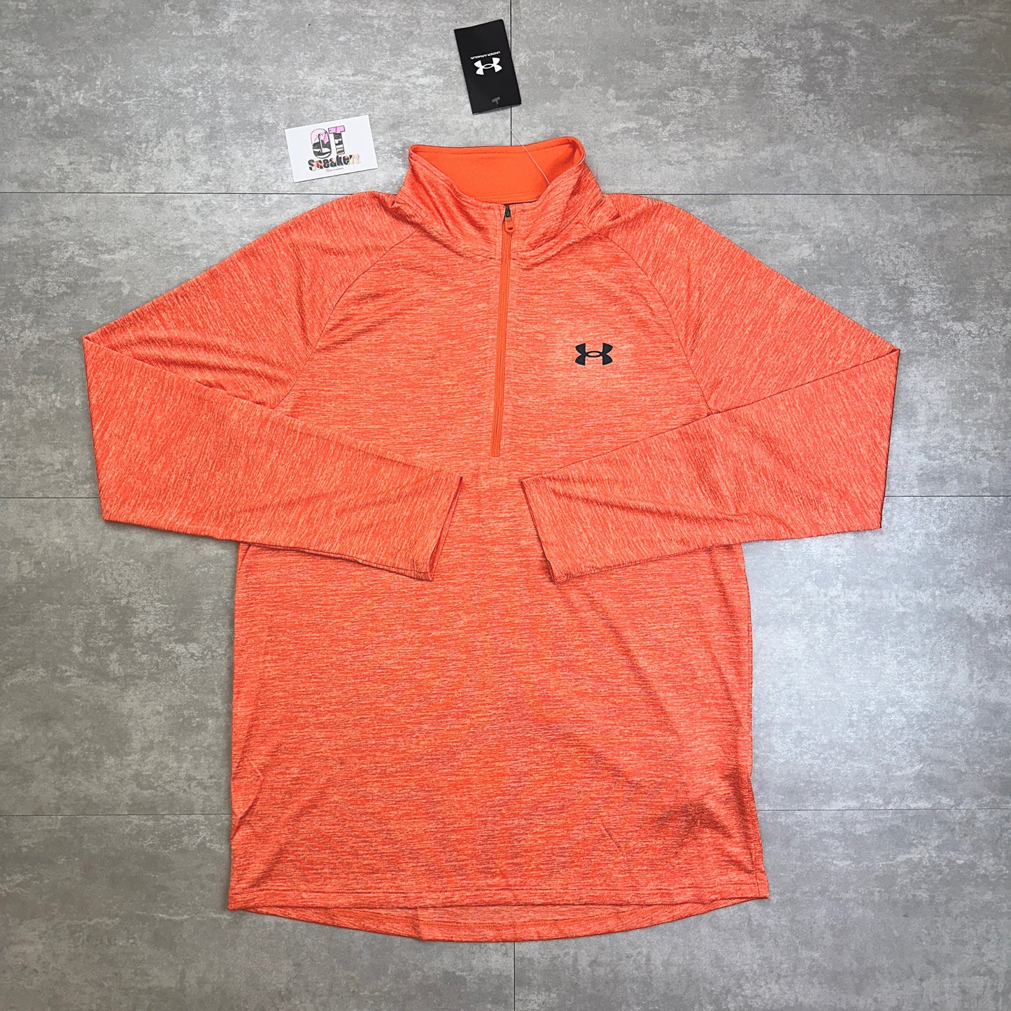 Under Armour 1/4 Zip Orange Peach