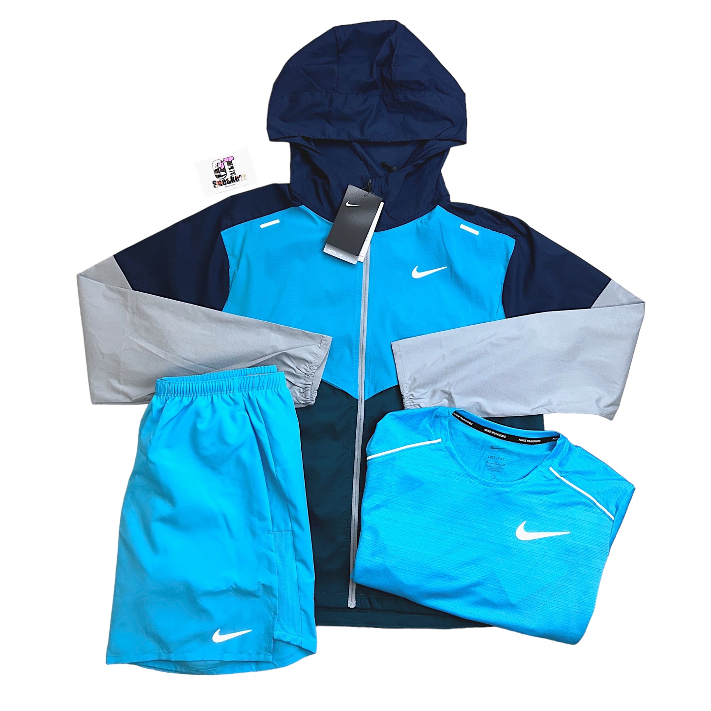 Nike Windrunner 3 Piece Baltic Blue Set