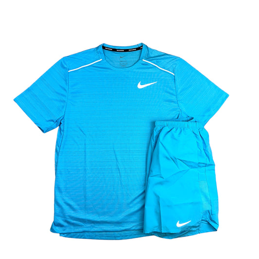 Nike Miler 1.0 Baltic Blue Miler & Short Set