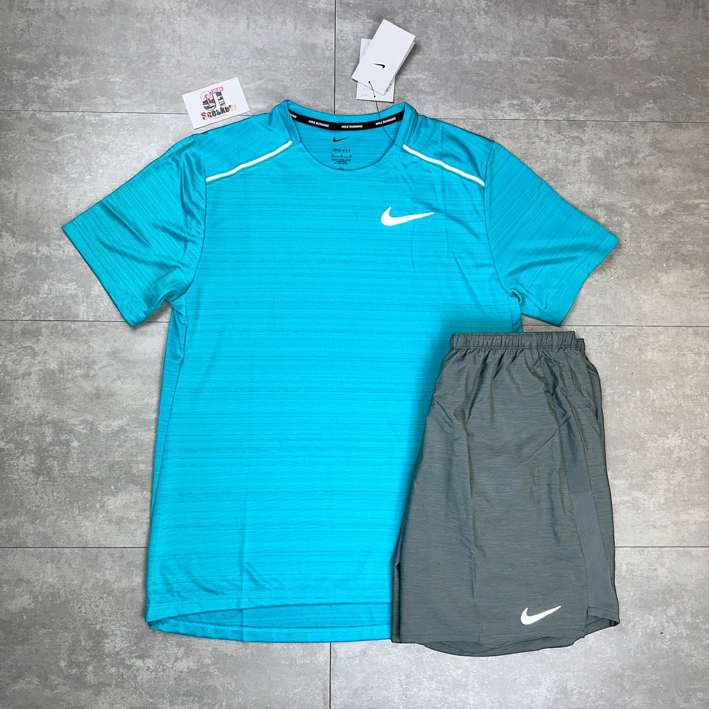 Nike Miler 1.0 Dusty Cactus & Dark Grey Challenger Shorts