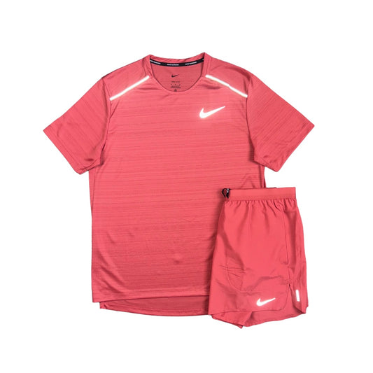 Nike Miler 1.0 Adobe Red & Flex Stride Shorts