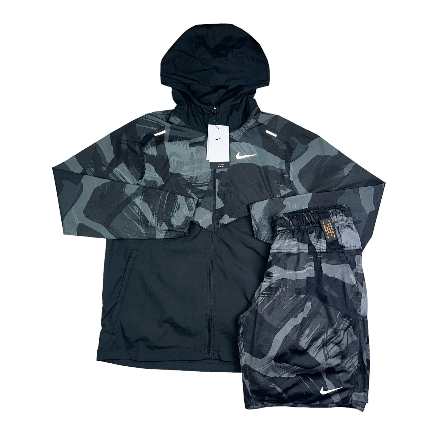 Nike UV Windrunner Black Camo & Challenger Shorts