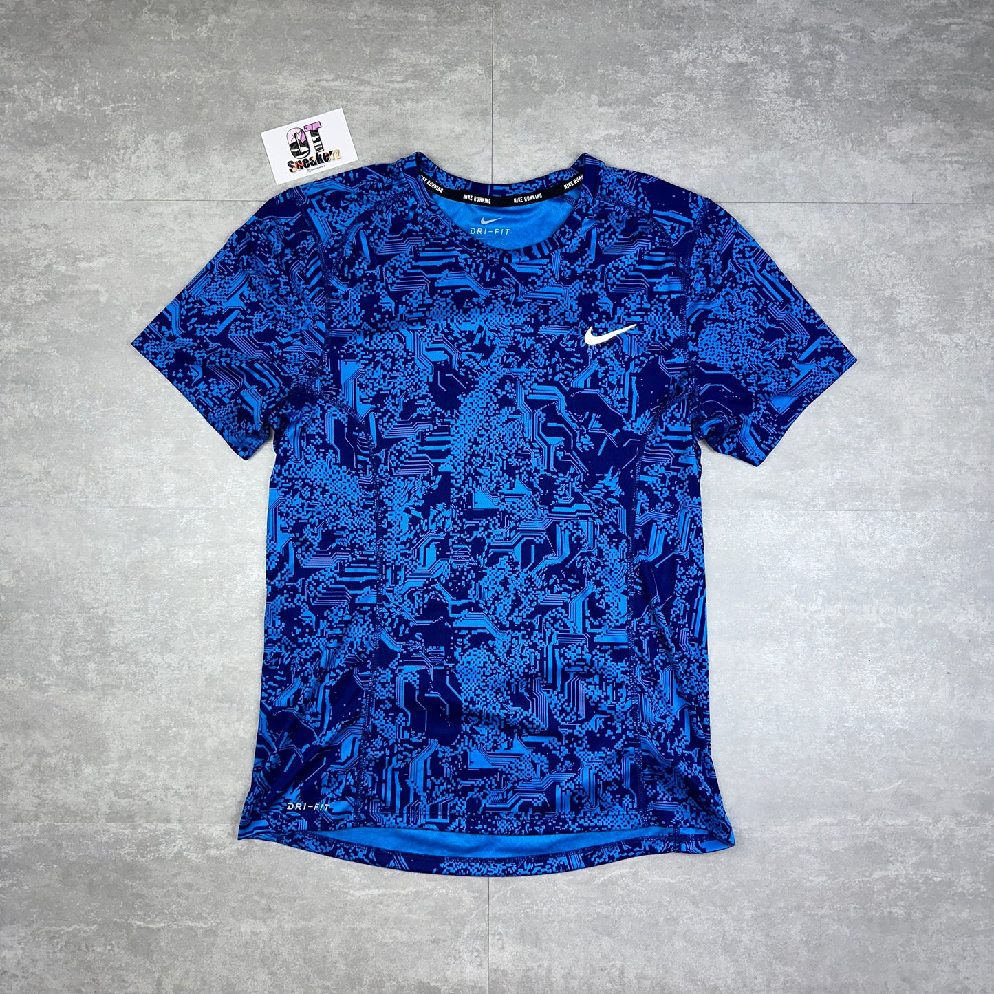 Nike Miler Digital Royal Blue T-shirt