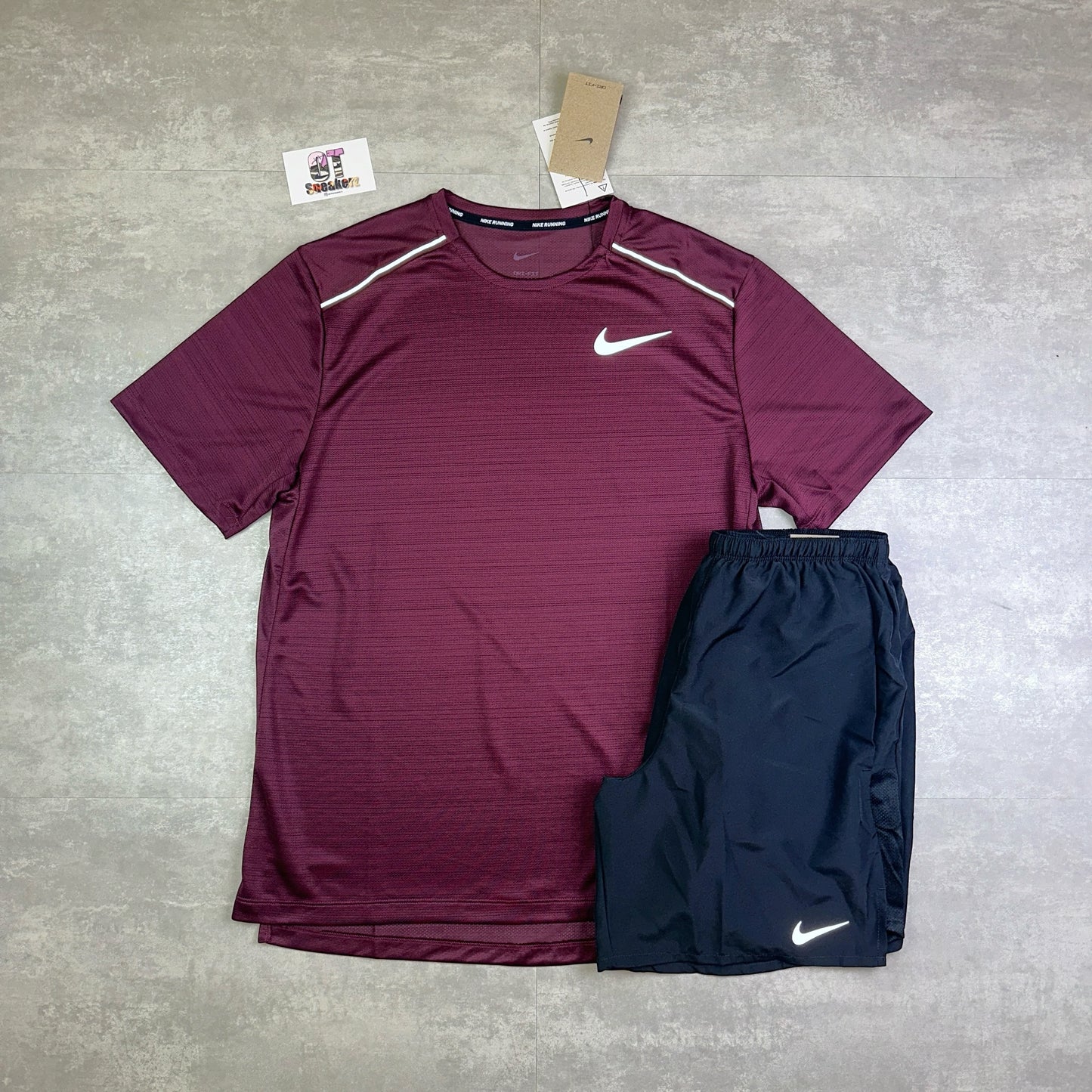 Nike Miler 1.0 Night Maroon & Black Challenger Shorts