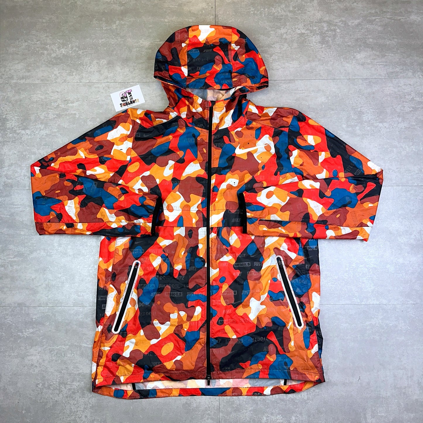 Nike Shield Windrunner Just Do It Orange Camo