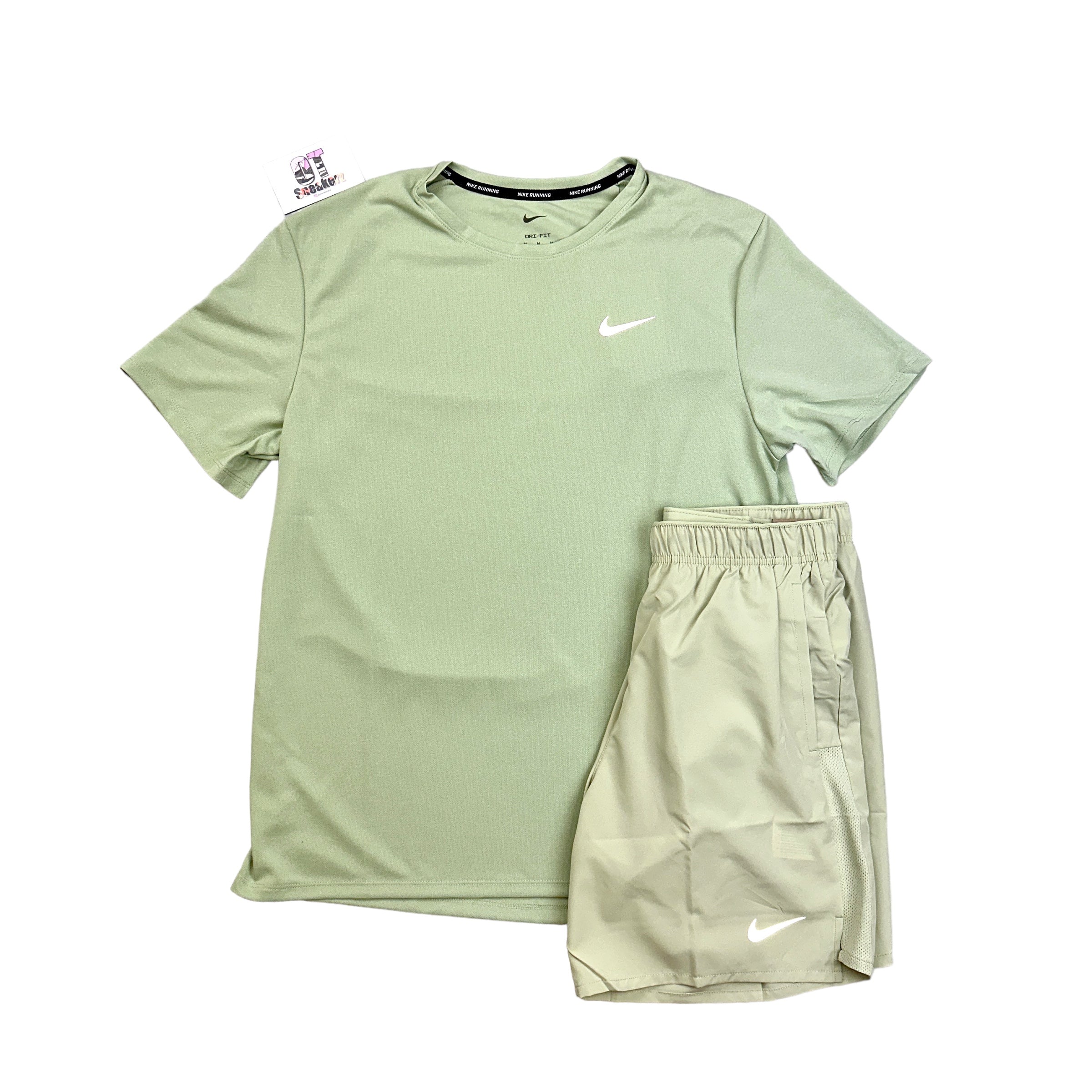 Nike Olive Aura T Shirt Short Set OTSneakerz