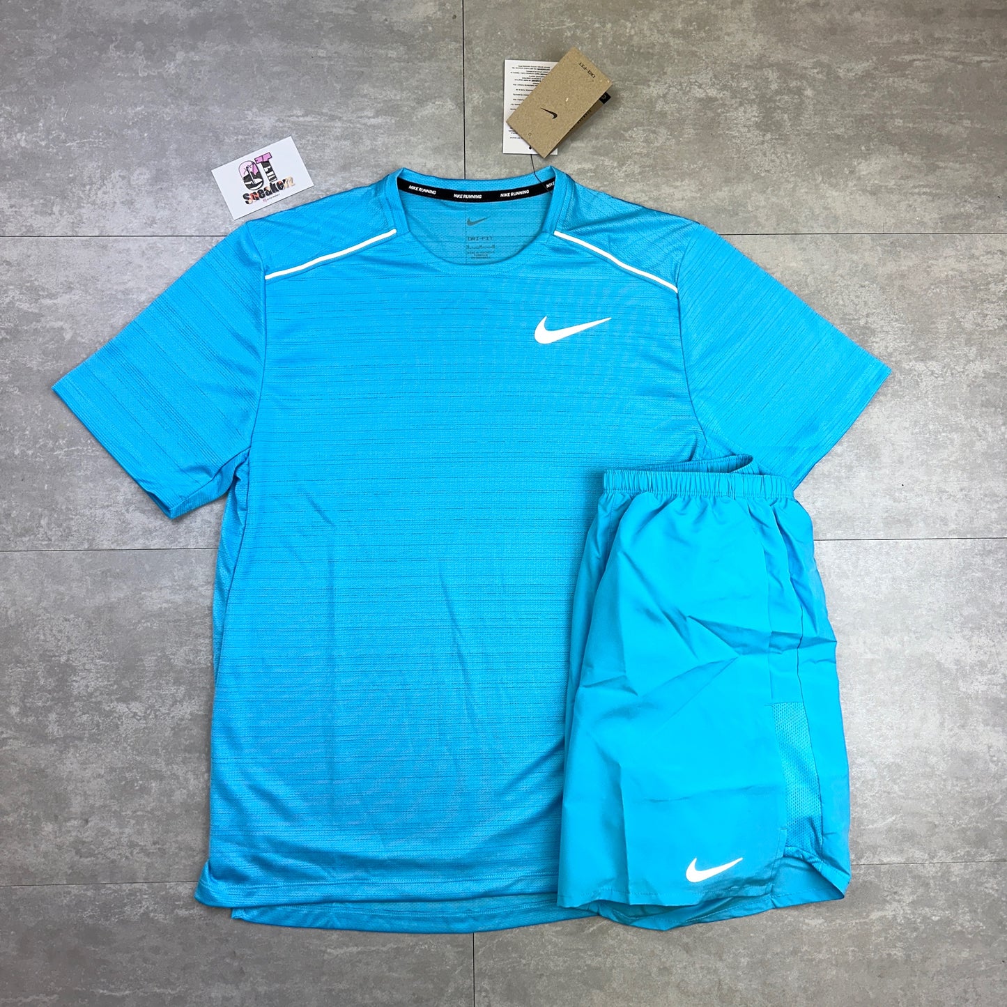 Nike Miler 1.0 Baltic Blue Miler & Short Set