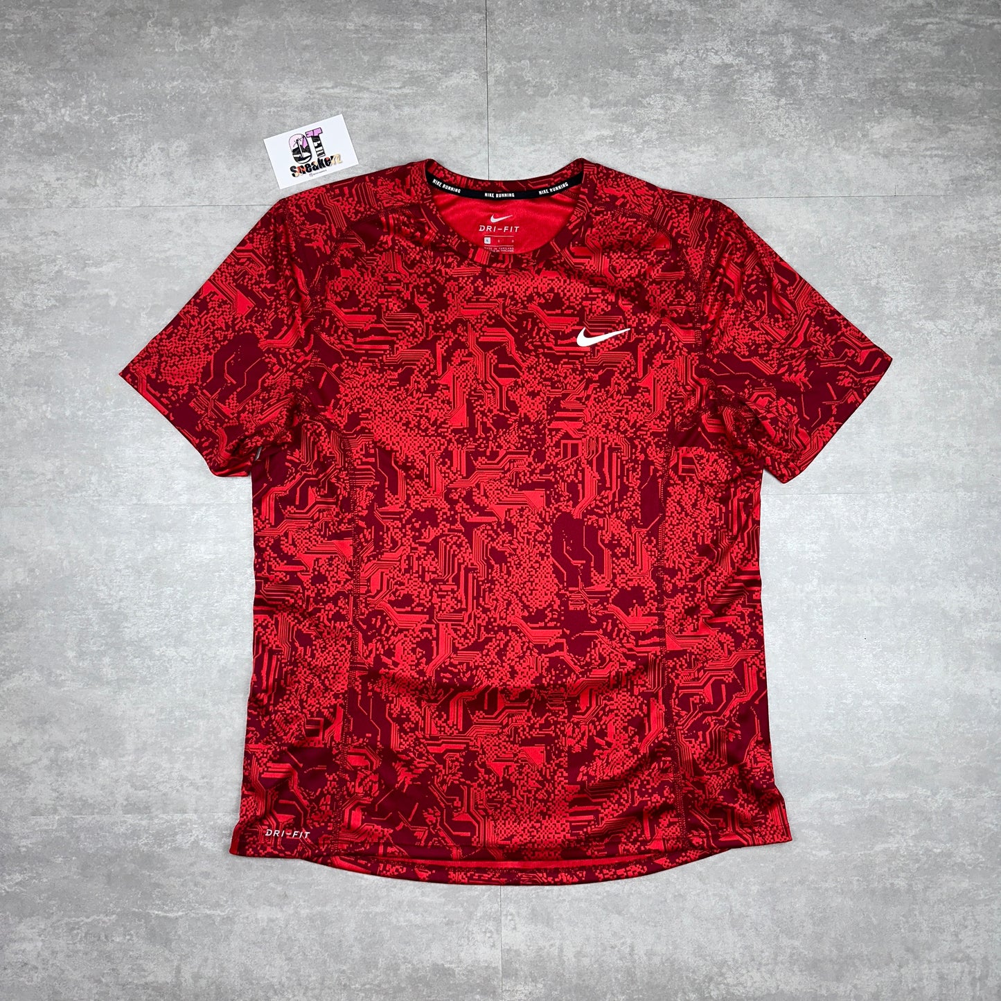 Nike Miler Digital University Red T-Shirt