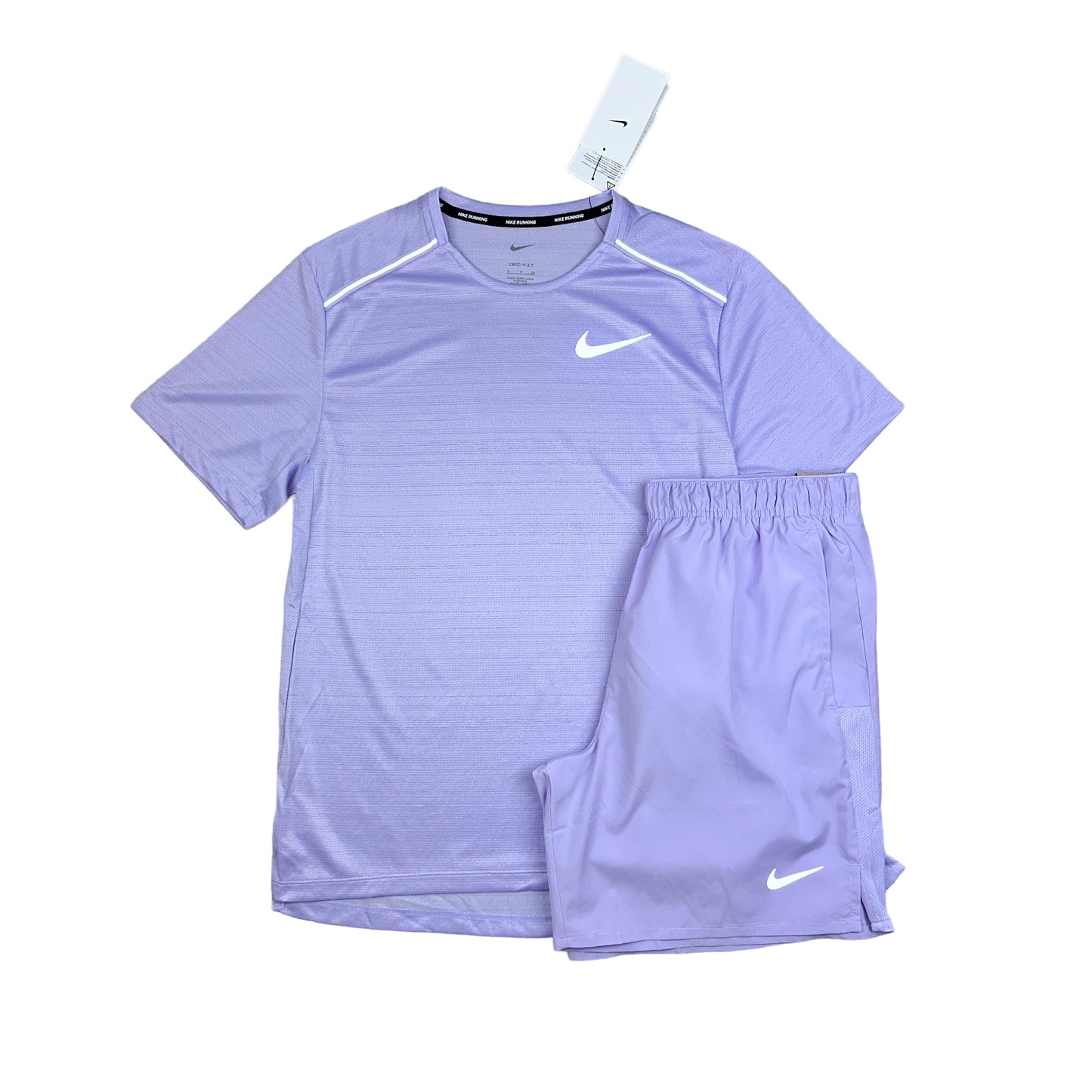 Nike Miler 1.0 Lavender & 7” Challenger Shorts