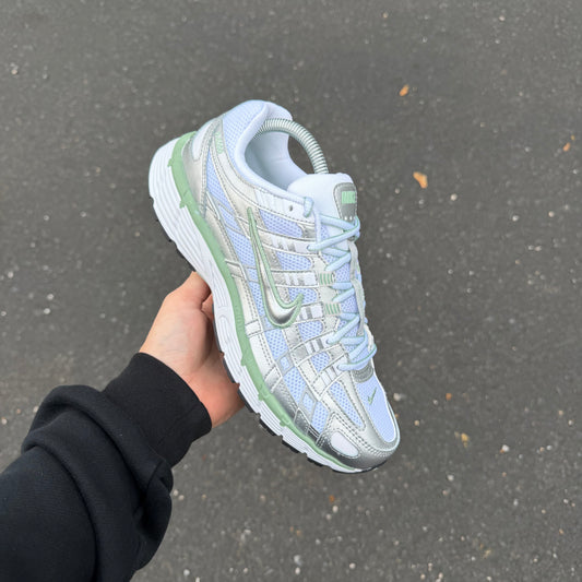 Nike P-6000 Metallic Silver Seafoam