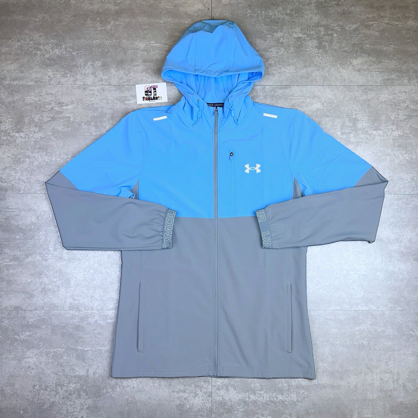 Under Armour Vanish Windrunner Light Grey Powder Blue