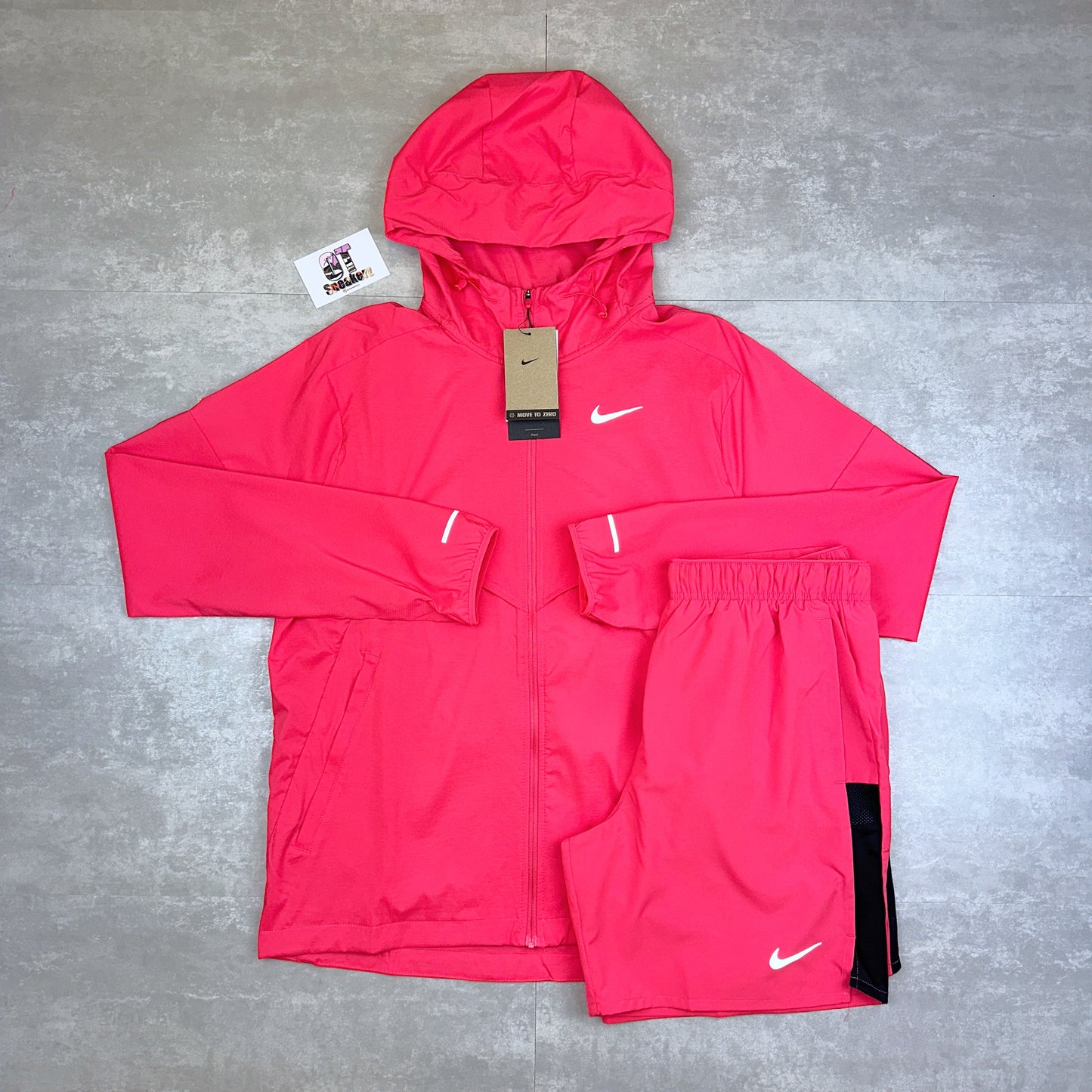 Nike UV Windrunner Aster Pink & 7” Challenger Short Set